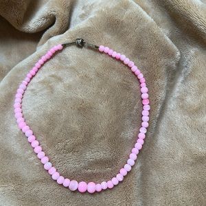 Beautiful pink beaded necklace
